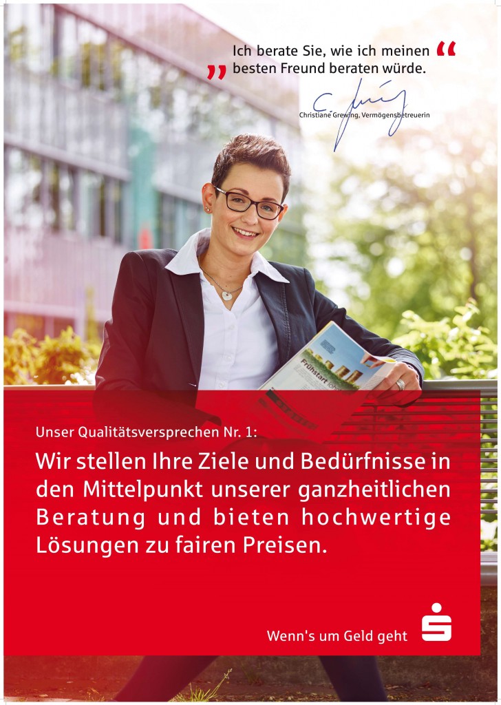 Wie Unsere Mitarbeiter Unseren Qualitatsversprechen Ihr Gesicht Geben Blog Der Sparkasse Westmunsterland