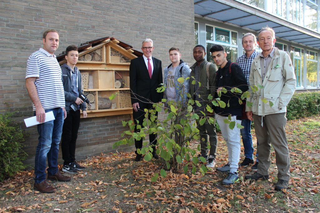 Die Gesamtschule Borken setzt sich aktiv für den Schutz der Wildbienen ein.